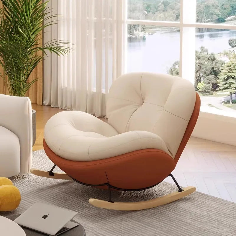 Unique Arm Chairs Rocking Lounge Salon Bedroom Lazy Relax Modern Reading Living Room Chairs Lounge Fauteuil Trendy Furniture