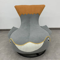 New network red rotating sofa chair animal whale lounge chair shark small apartment balcony lazy sofa