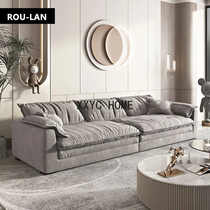 &S Comfy Modern Rectangular Sectional Sofa with Pillows Deep Seat Extra Large Couches Over Size Corner Sofa Living Room Sofas*