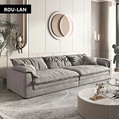 &S Comfy Modern Rectangular Sectional Sofa with Pillows Deep Seat Extra Large Couches Over Size Corner Sofa Living Room Sofas*