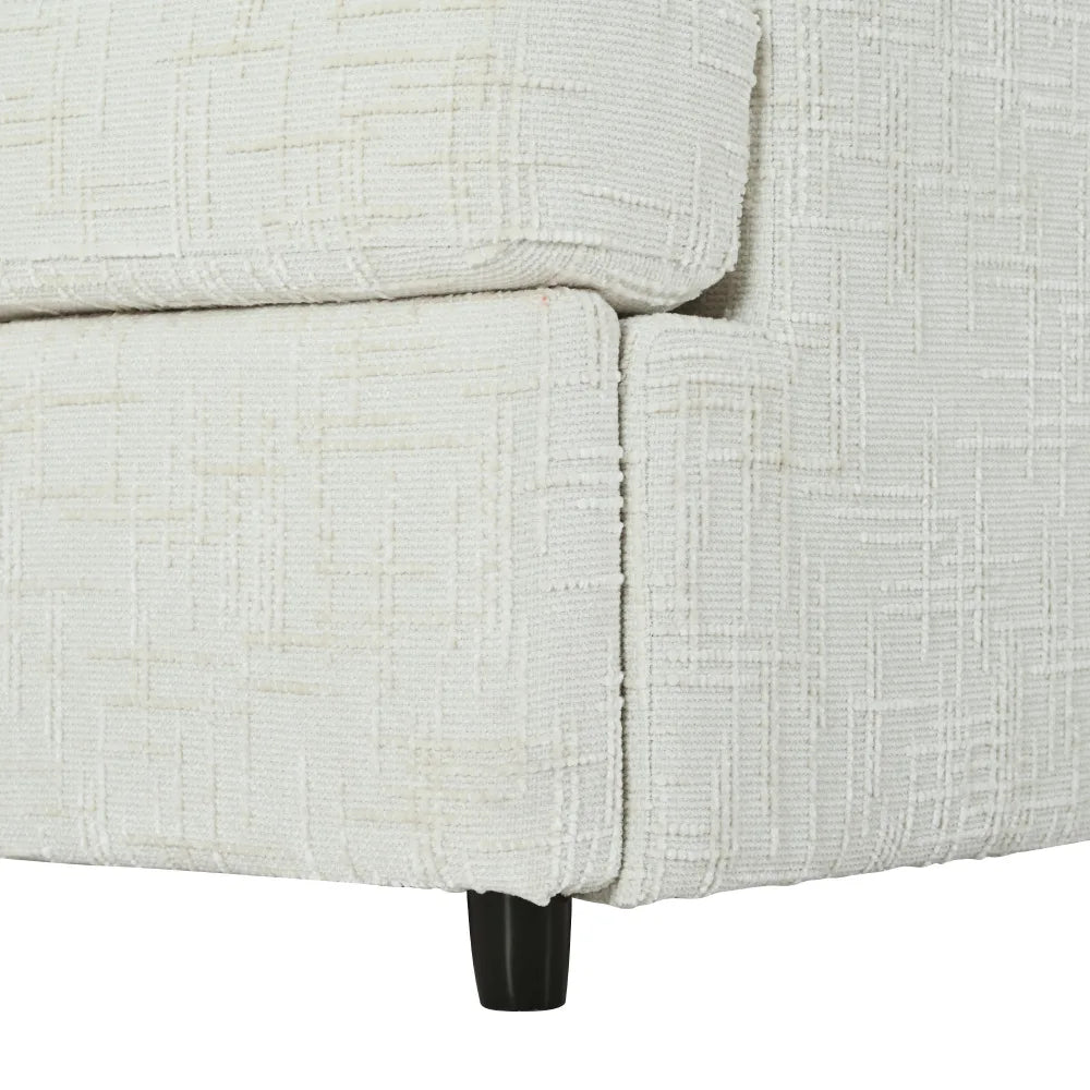 127 inch U-shaped segmented sofa with movable Ottoman style, 6-piece set of chenille fabric sofa