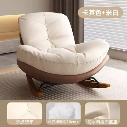 Thickened Penguin Rocking Chair Balcony Sofa Home Bedroom Leisure Chair Wide