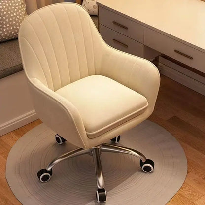 Modern Velvet Swivel Office Chair with Adjustable Height and Ergonomic Design Elegant Velvet Office Chair with Swivel Base