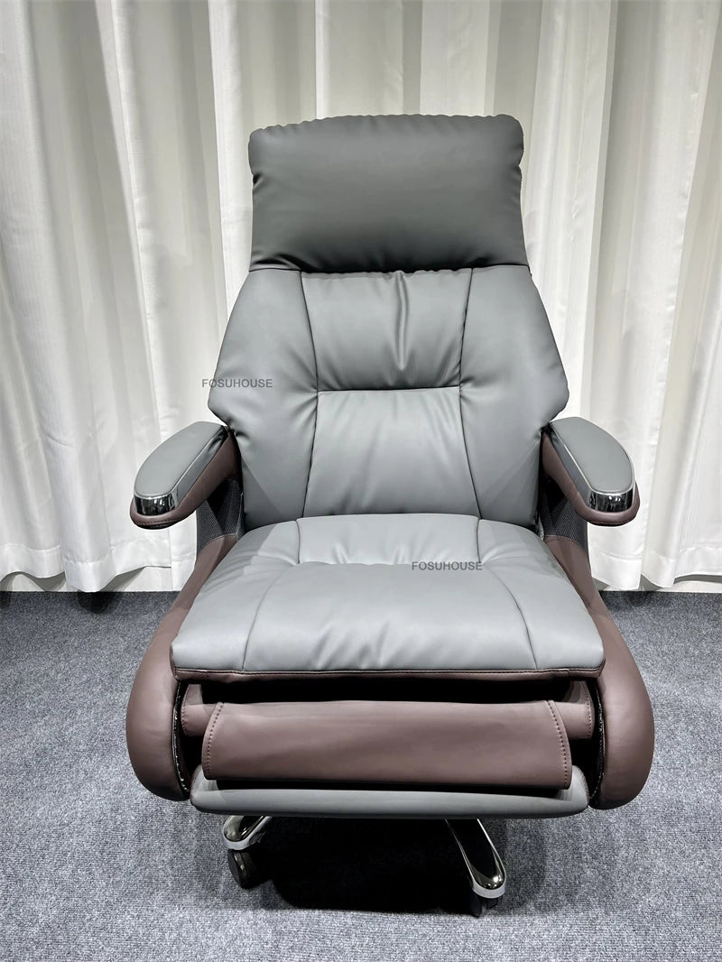 Electric Smart Office Chairs European Reclining Computer Chair Home Gaming Armchair Modern Office Furniture High-end Boss Chair
