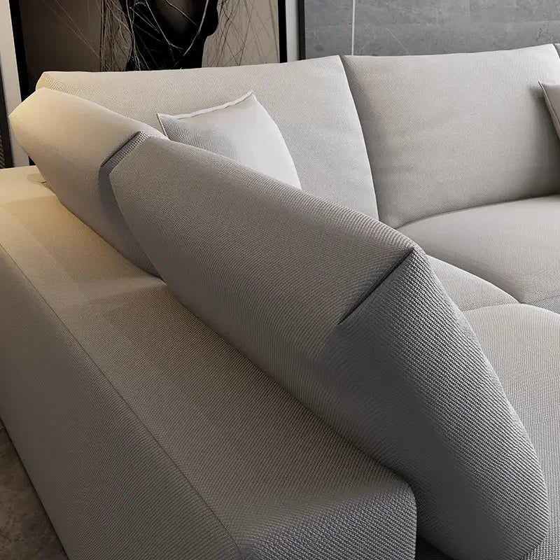 #@ Nordic Modern Luxury Minimalist Fabric Sofas Set Home Living Room Furniture Corner L Shaped Sectional Chaise Lounge Sofa