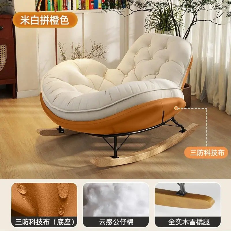 Lounger Balcony Recliner Chair Comfortable Fluffy Floor Hallway Recliner Chair Reading Interior Silla Mecedora Nordic Furniture