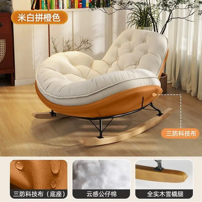 Lounger Balcony Recliner Chair Comfortable Fluffy Floor Hallway Recliner Chair Reading Interior Silla Mecedora Nordic Furniture