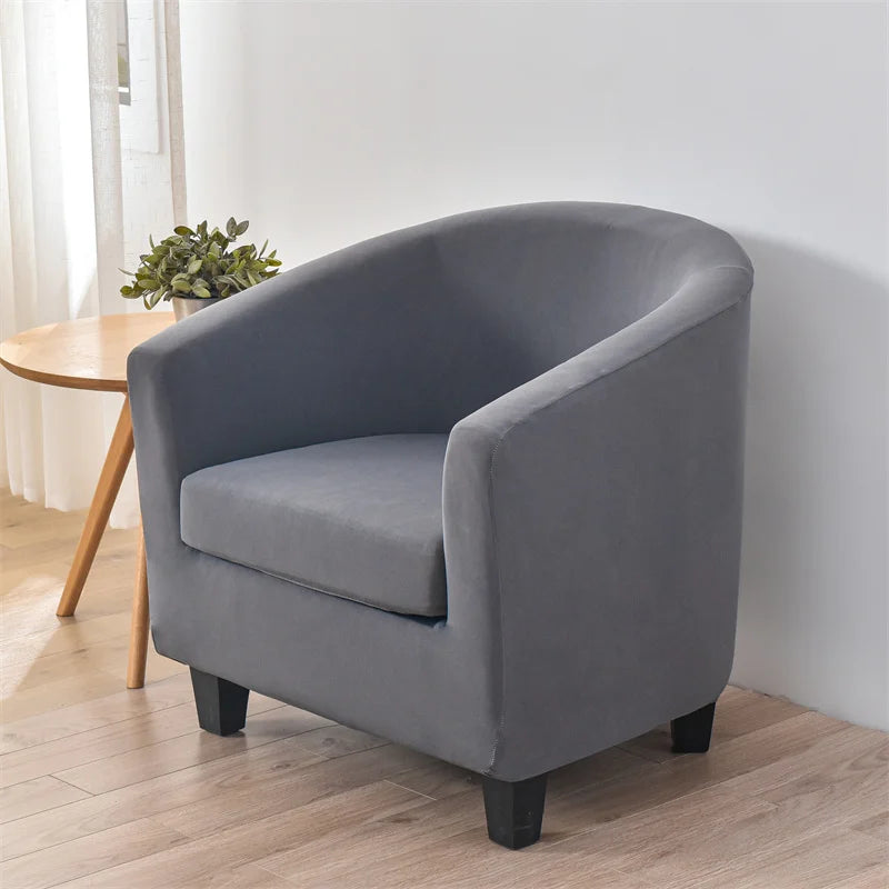 Elastic Spandex Tub Chair Cover Stretch Armchair Cover Club Sofa Slipcover for Living Room Couch Covers with Seat Cushion Covers