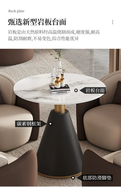 Italian Light Luxury Negotiation Sofa Hotel Lobby Meeting Area Tables And Chairs Sales Office Business Reception Sofa