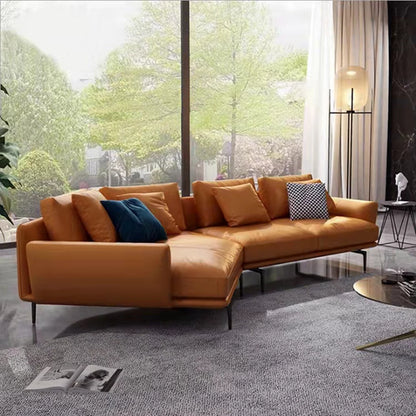 Modern Italian Leather Sectional Couch for Living Room Quality Luxury Chesterfield Three-Seater Sofa Set for Home & Hotels