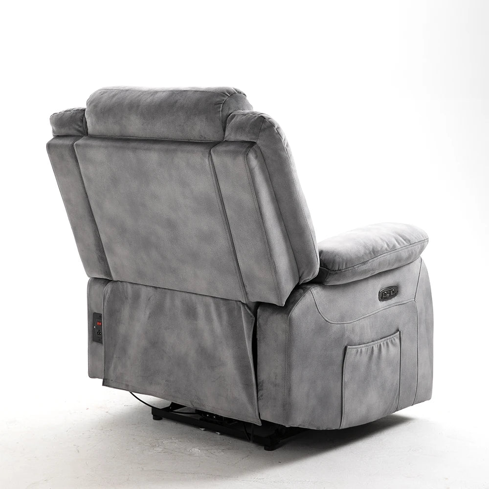 8 Point Massage With Adjustable Headrest Synthetic Leather Single Cinema Sofa Electric Recliner Sofa Chair