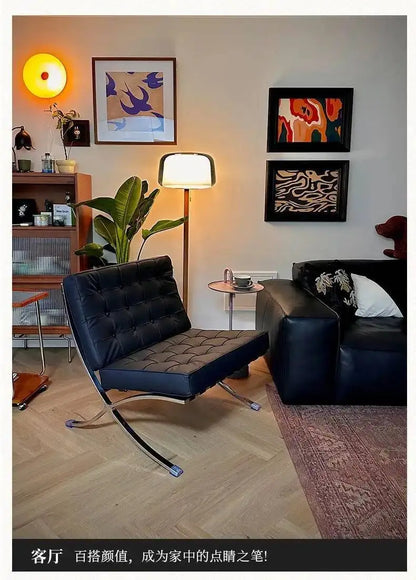 Barcelona Single Sofa Designer Lazy Sofa High-end Italian Living Room Sofa Chair Nordic Light Luxury Leisure Chair
