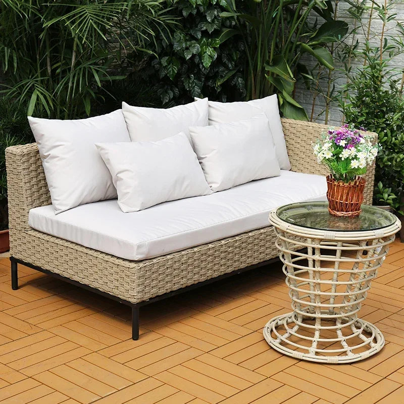 Stylish Outdoor rattan chairs, sofas, courtyards, gardens, leisure rattan art sofas, tea table combinations, sunlight rooms