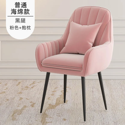 Modern Living Room Dining Chairs Home Furniture Bedroom Dormitory Back Chair Nordic Restaurant Kitchen Cafe Leisure Chair