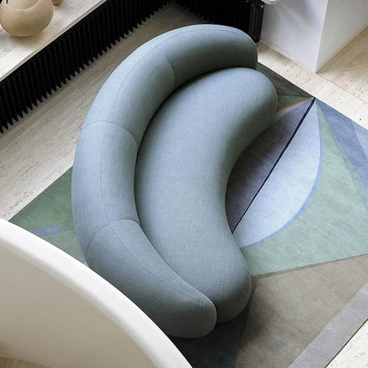 Designer Julep Sofa Sectional 3 Seater Sofa Luxury Modern White Lamb Wool Living Room Furniture