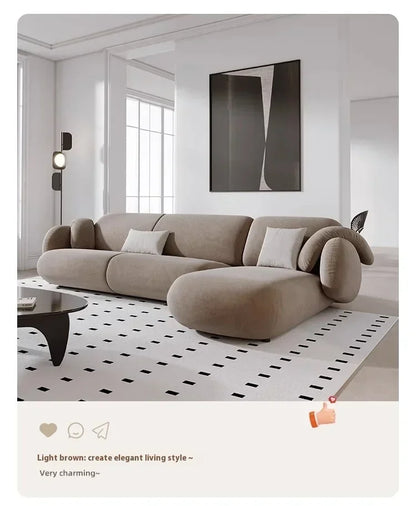 Armchair Curved Modern Sofa Pink Minimalist Wooden Floor Adults Living Room Sofa Canape Chaise Reading Divano Bedroom Furniture