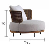 Italian Style Modern Garden Sofas Designer Simplicity Waterproof and Sunscreen Garden Sofas Luxury Outdoor Furniture Divano FYOS