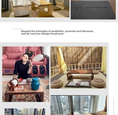 European Solid Wood Coffee Table Home Balcony Window Small Table Light Luxury Minimalist Sofa Side Table Living Room Furniture F