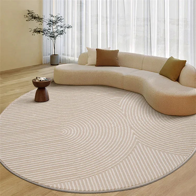 F132  Round living room minimalist sofa coffee table blanket premium light luxury cloakroom floor mat bedroom carpet