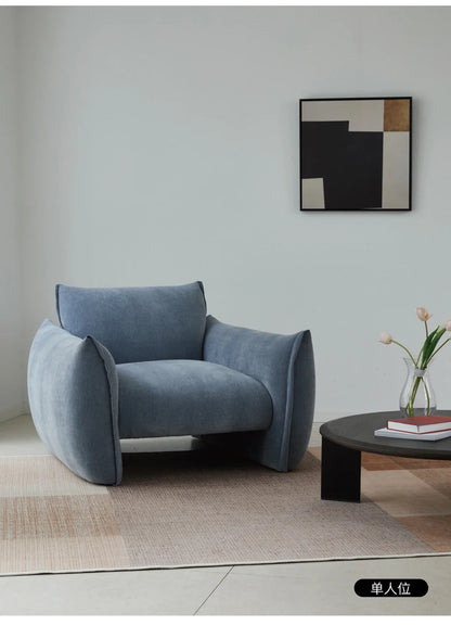 hh Fabric single sofa living room modern simple new small apartment lazy leisure sofa chair
