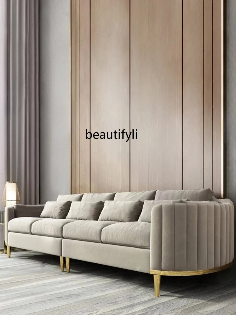 Asmt51 ss Nordic light luxury fabric sofa combination hotel clubhouse clothing store living room high-end sofa chair