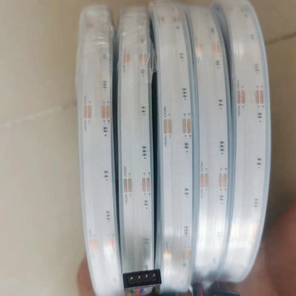 COB RGBCCT Waterproof IP67 DC24V LED Strip Light  84RGB CCT Dotless Flexible FCOB LED Tape Ribbon Lamp for Room Decoratio0LEDs/m