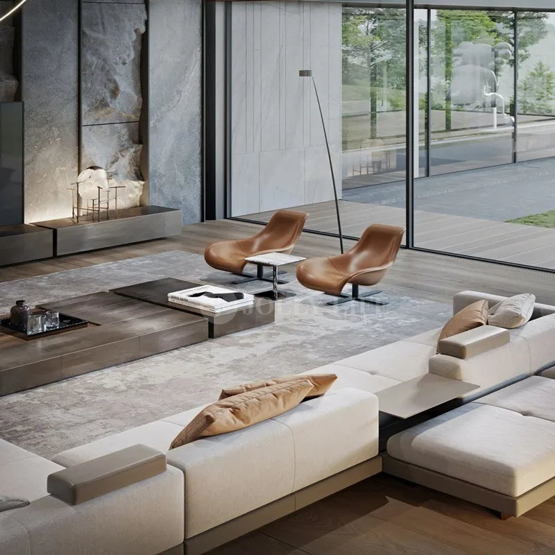 Designer Luxury Living Room Sofas Italian Minimalist Comfortable Reclining Sofa Relaxing Corner Woonkamer Banken Furnitures