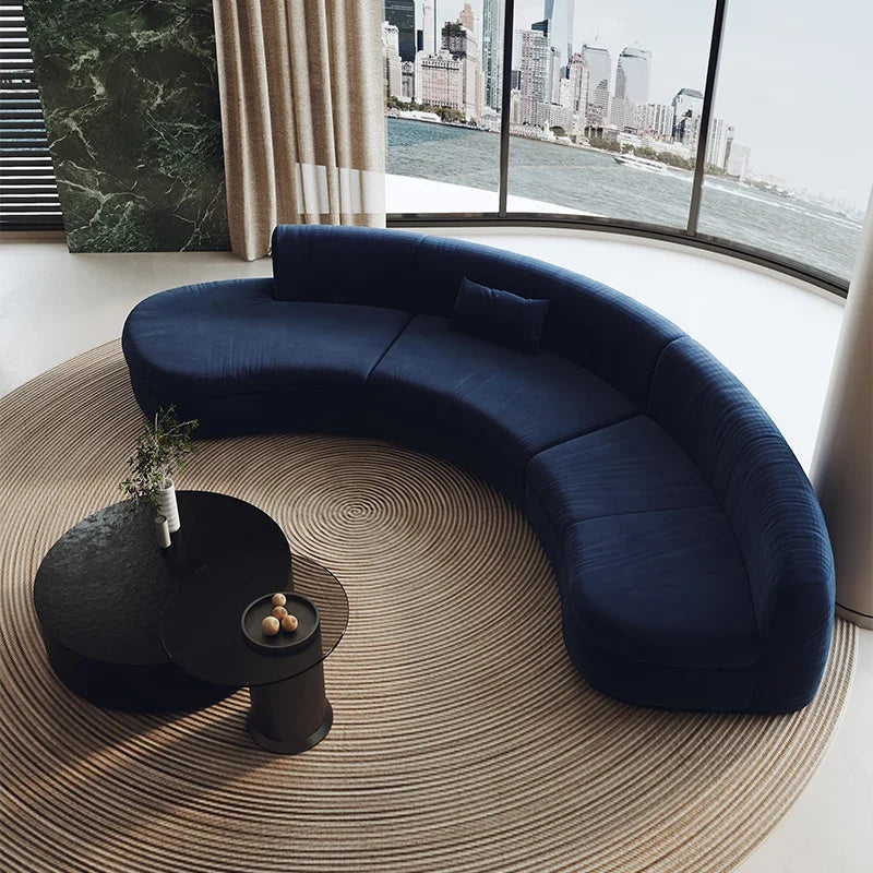Semicircular curved special-shaped sofa beauty salon sales office hotel business hall rest area reception area negotiation
