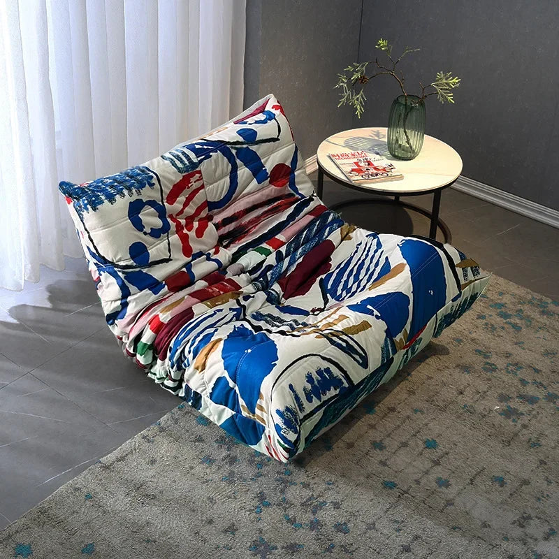 Caterpillar Lazy Sofa Living Room Sleepable or Lying Balcony Bedroom Single Sofa Leisure Chair Home Furniture Sofa Chair
