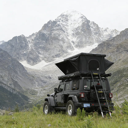 YOUNGHUNTER Straight Pop-Up Roof Tent with Aluminum Frame Quick Open Outdoor Camping Overlanding Tent
