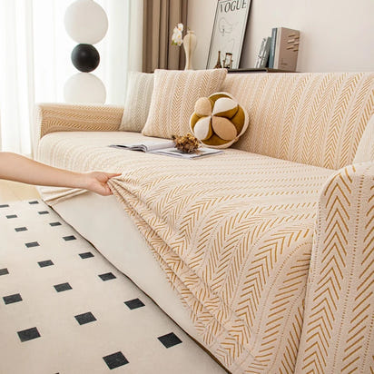 Jacquard Sofa Covers for Living Room Stretch Couch Cover Pets Dogs Friendly Anti Slip Thickened Slipcovers Furniture Protector