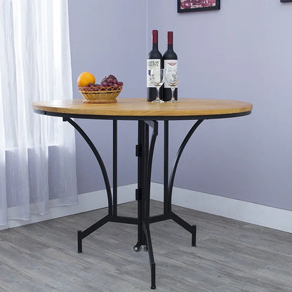 Custom Multifunctional Indoor Living Room Folding Dinning Table Portable Outdoor Camping Folding Wood Table