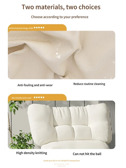 More Design Cheap Wholesale Modern Simple Velvet Comfortable Fabric Casual Reclining Wooden Lounge Living Room Chair