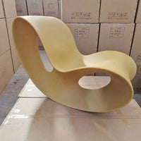 Creative butterfly shaped living room rocking chair, home leisure single lazy chair, modern simple plastic lounge chair GN772LA