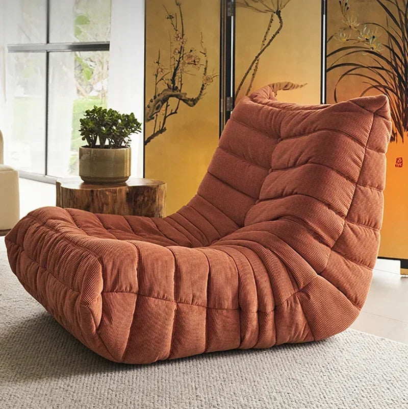 Bean Bag Chair for Adults Corduroy Single Fireside Floor Chair Comfortable Corner Lounge Sofa for Living Room Bedroom Office