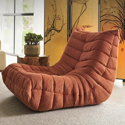 Bean Bag Chair for Adults Corduroy Single Fireside Floor Chair Comfortable Corner Lounge Sofa for Living Room Bedroom Office