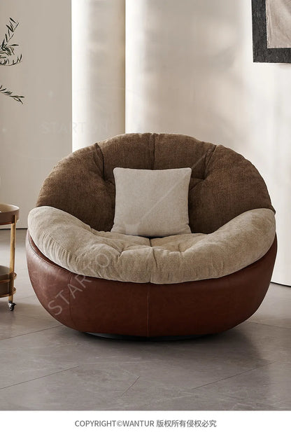 Italian light luxury patent designer lazy lounge sofa chair, Nordic modern simple style living room balcony lounge chair