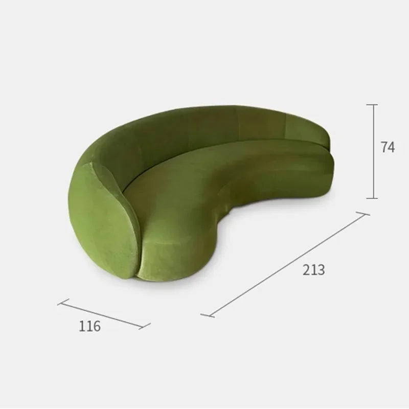 Round Teddy Sofa Lounge Nut Circle Curved Couch White Modern Sofas Chaise Lounge Nordic Style Canape  Living Room Furniture