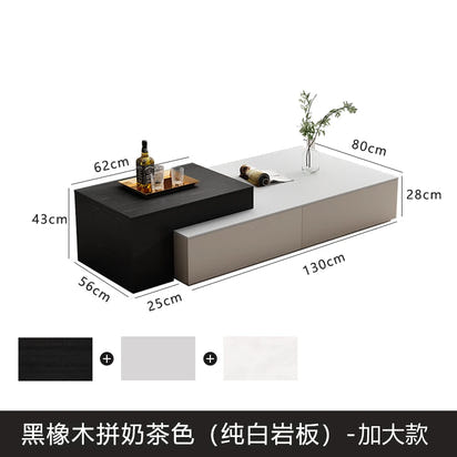 lifting Telescoping lounge coffee table living room Lift top Design Luxury Side Table Storage Tavolino Soggiorno Furniture