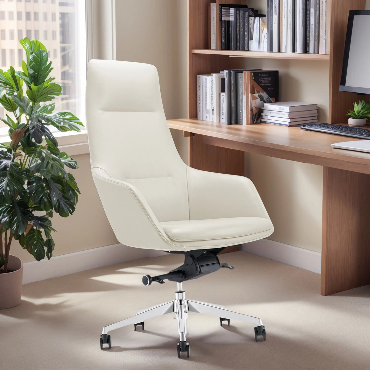 Ergonomic Office Chair Adjustable Swivel Desk Chair Lumbar Support Home Office Computer Chair