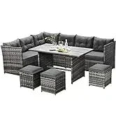 PatioLix 8 Piece Patio Furniture with 44