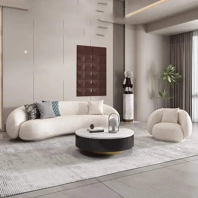 Minimalist Nordic Living Room Sofas Leather Recliner Designer Modern Sofas Luxury Lounge Balcony Cheap Divano Home Furniture