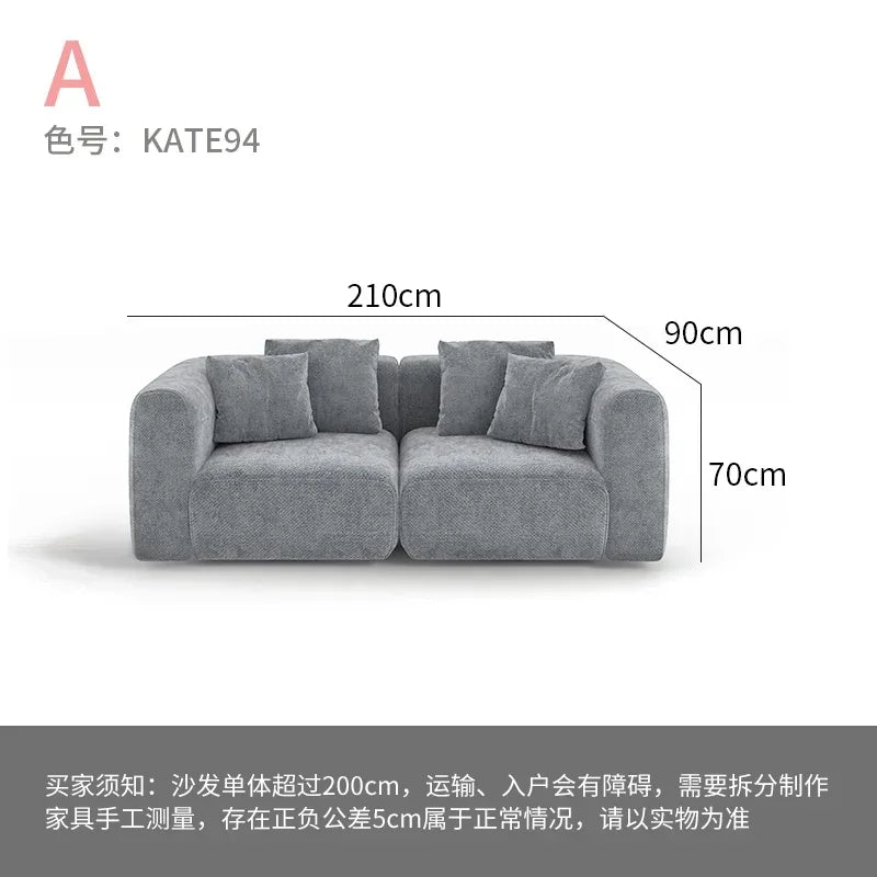 Minimalist modern white sofa