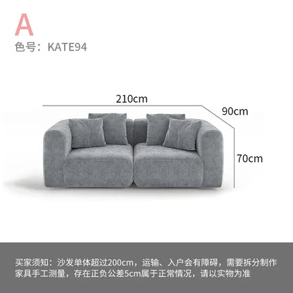 Minimalist modern white sofa