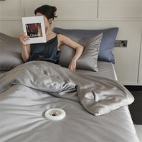 Mulberry Silk Bedding Set Luxury Natural 100% Silk Duvet Cover Set Bed Sheet Pillowcase Single Double Bedsheet King Queen Size