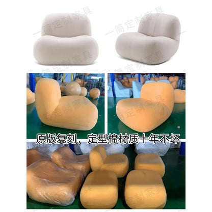 Hippo chair, styling cotton single casual sofa chair