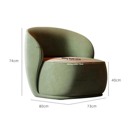 Creative Velvet Living Room Chairs Italian Living Room Furniture Hotel Cafe Leisure Designer Armchair Home Backrest Dining Chair