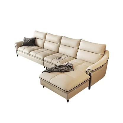Sofa living room simple modern first layer cowhide corner combination furniture