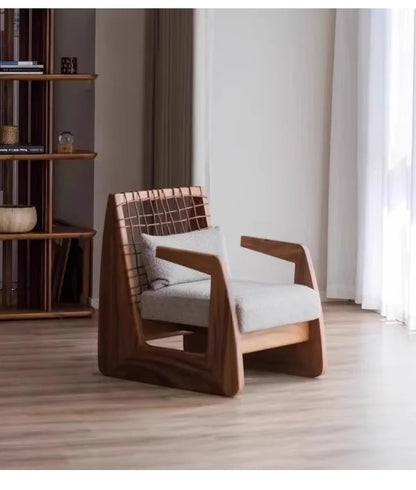 Salon Balcony Living Room Chairs Relax Modern Individual Wooden Living Room Chairs Comfortable Lazy Sillon Postmodern Furniture