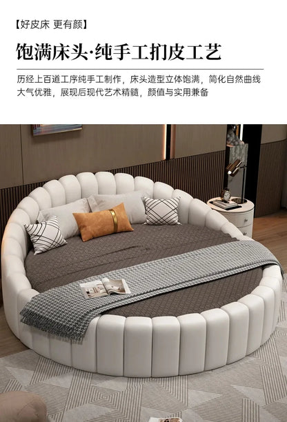 Large Modern Frame Double Bed Princess Organizer High Living Room Double Bed Bedroom Full Size Camas Matrimoniales Furniture